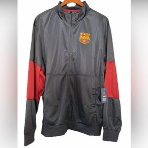 FC Barcelona Navy and Red zip up Jacket men’s XL Soccer Club